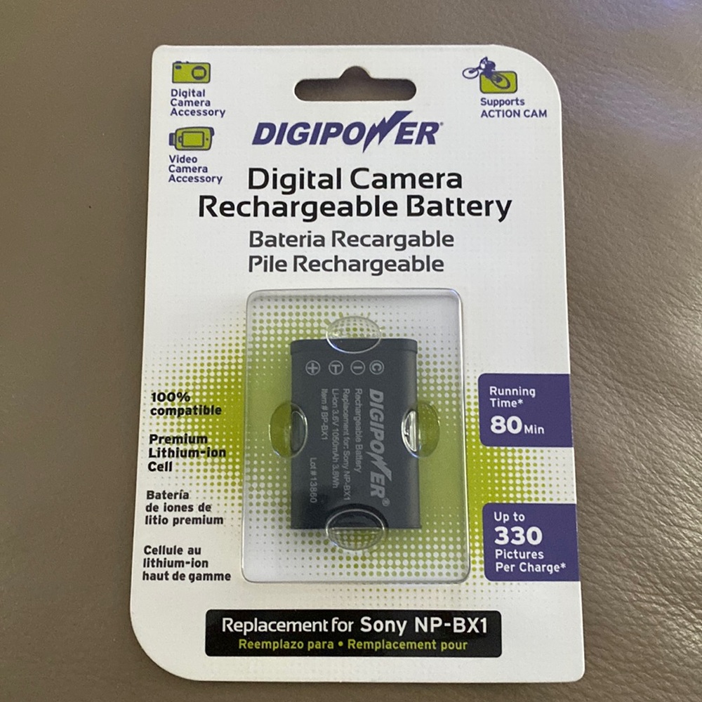 Digital Camera Rechargeable Battery NP-BX1